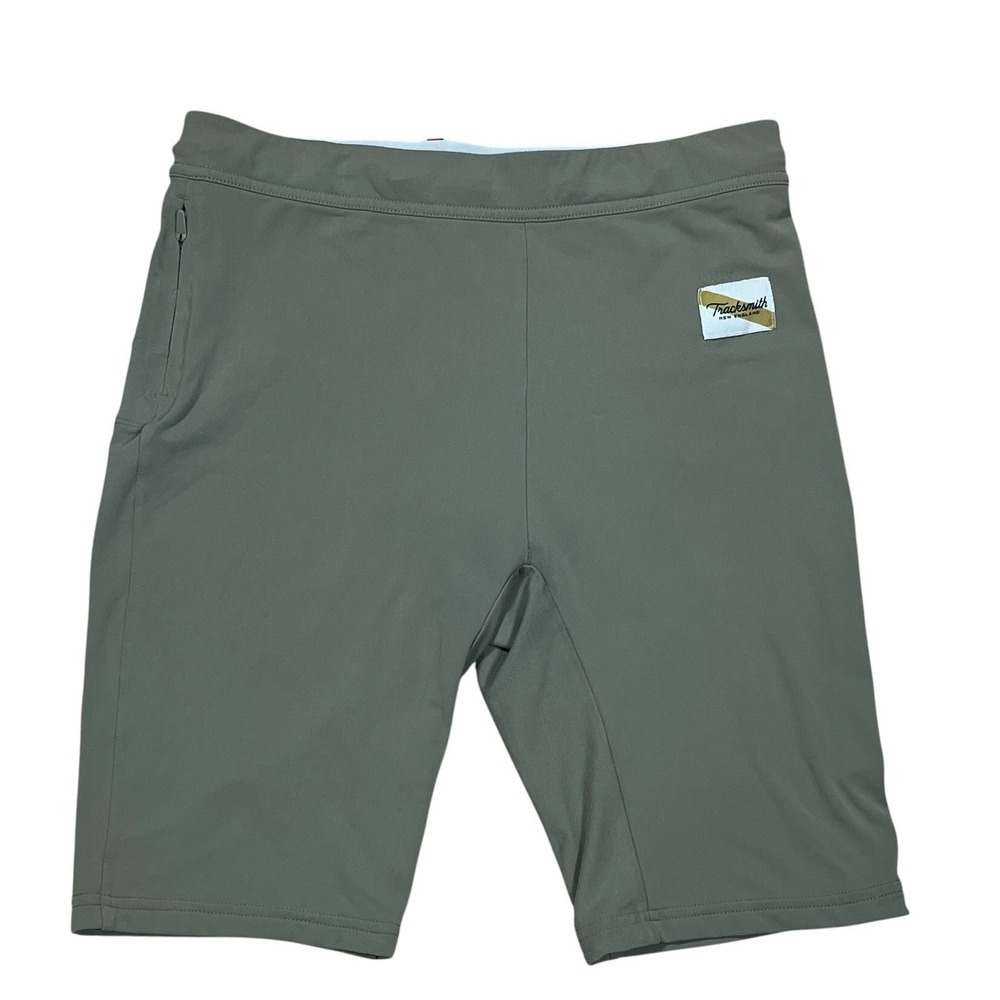 Tracksmith Turnover 9" Half Tights Mens M Green Unlined Lightweight Compression